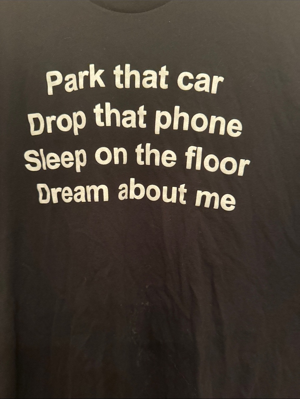 Broken Social Scene Black Tee with Lyrics in White Text - XL